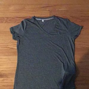 Grey v-neck shirts women s